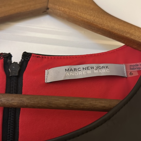 Marc New York Dress - Excellent Condition size 6 leather Details - Picture 2 of 6